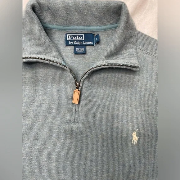 Ralph Lauren Quarter Zip Pullover Sweatshirt - Picture 3 of 6